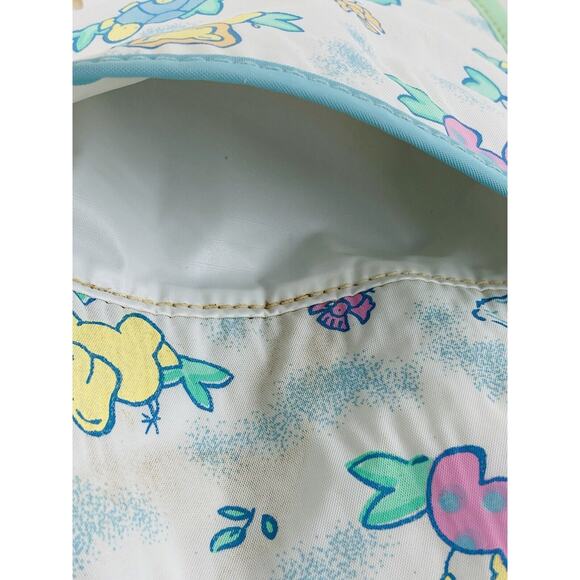 Vintage Baby Sac Vinyl 90s Diaper Bag Tote Pastel Zoo Animals Bazaar 1997 Purse - Picture 7 of 9